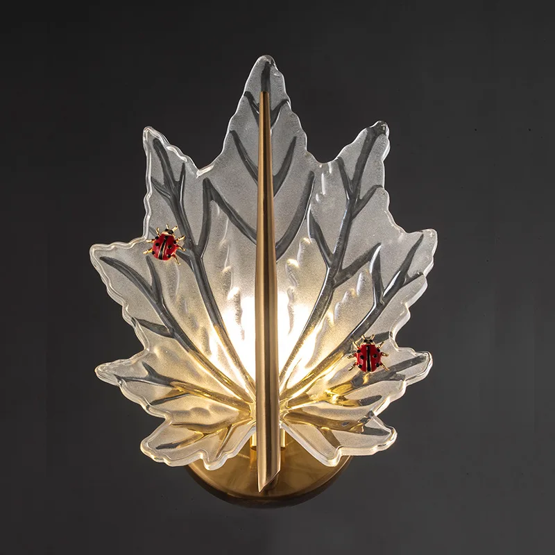 Modern Glass Maple Leaf Wall Lights for Bedroom Nordic Living Room Decor Mirror Wall Sconce Lamps Stair Bathroom Light Fixtures
Modern Glass Maple Leaf Wall Lights for Bedroom Nordic Living Room Decor Mirror Wall Sconce Lamps Stair Bathroom Light Fixtures