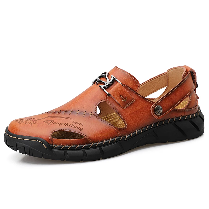 Summer Outdoor Genuine Leather Men Sandals Breathable Beach Sandals Soft Slippers Classic Roman Sandals Plus Size 38-50
Summer Outdoor Genuine Leather Men Sandals Breathable Beach Sandals Soft Slippers Classic Roman Sandals Plus Size 38-50