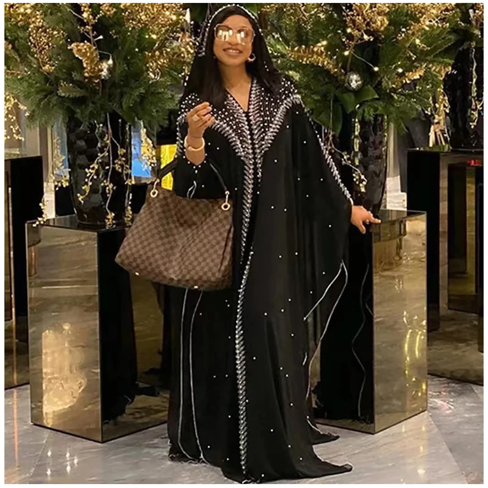 New Open Women Dubai Turkey Muslim Women Kaftan Beads Luxury Cardigan Boubou Islamic Clothing
New Open Women Dubai Turkey Muslim Women Kaftan Beads Luxury Cardigan Boubou Islamic Clothing