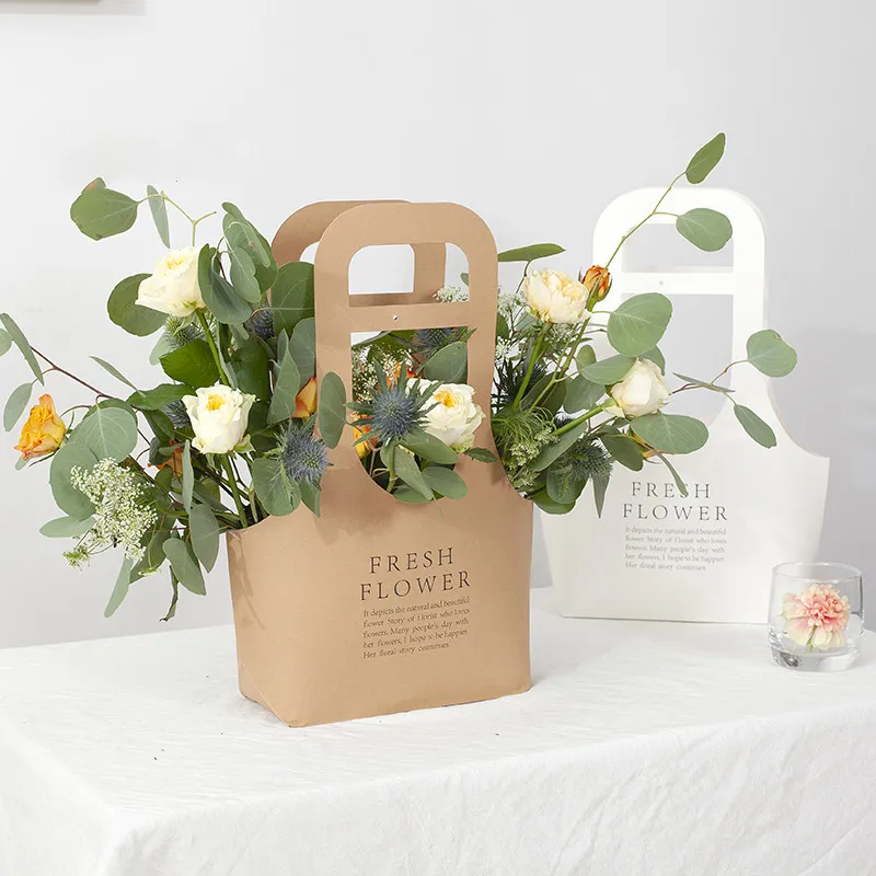Flower Storage Bag Gift Wrapping Bags With Handle Wedding Birthday Party Favor Gift Kraft Paper Package Bags 30pcs/lot
Flower Storage Bag Gift Wrapping Bags With Handle Wedding Birthday Party Favor Gift Kraft Paper Package Bags 30pcs/lot
