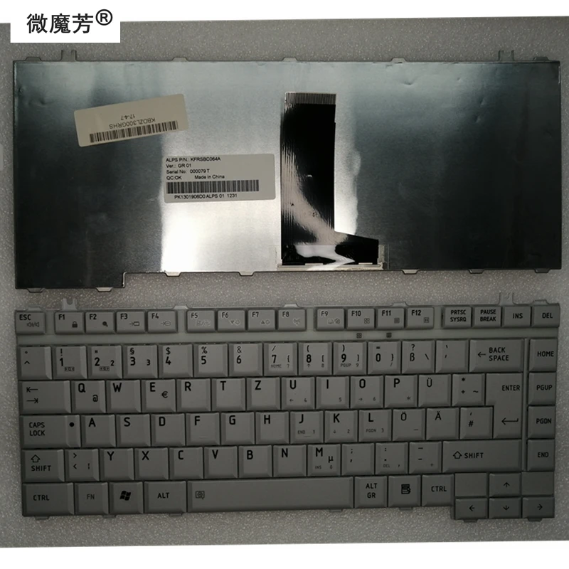 Новая клавиатура GR для ноутбука Toshiba Satellite A300 A300D A305 A305D L300 L305 L305D M300 L310 A2200 M200 L510, серая
Новая клавиатура GR для ноутбука Toshiba Satellite A300 A300D A305 A305D L300 L305 L305D M300 L310 A2200 M200 L510, серая