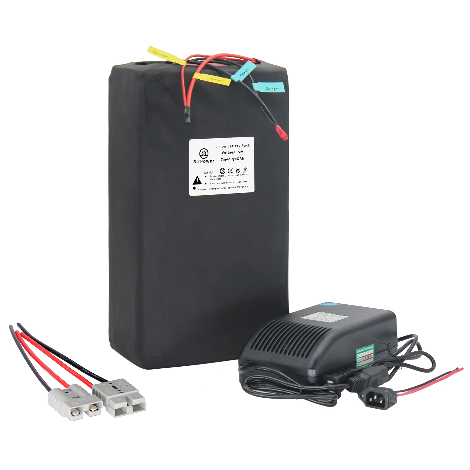 72V 40A Lithium-Ion Battery Pack for Electric Bike with Charger 50A BMS Short Circuit Protection Fast Charging Deep Cycle
72V 40A Lithium-Ion Battery Pack for Electric Bike with Charger 50A BMS Short Circuit Protection Fast Charging Deep Cycle