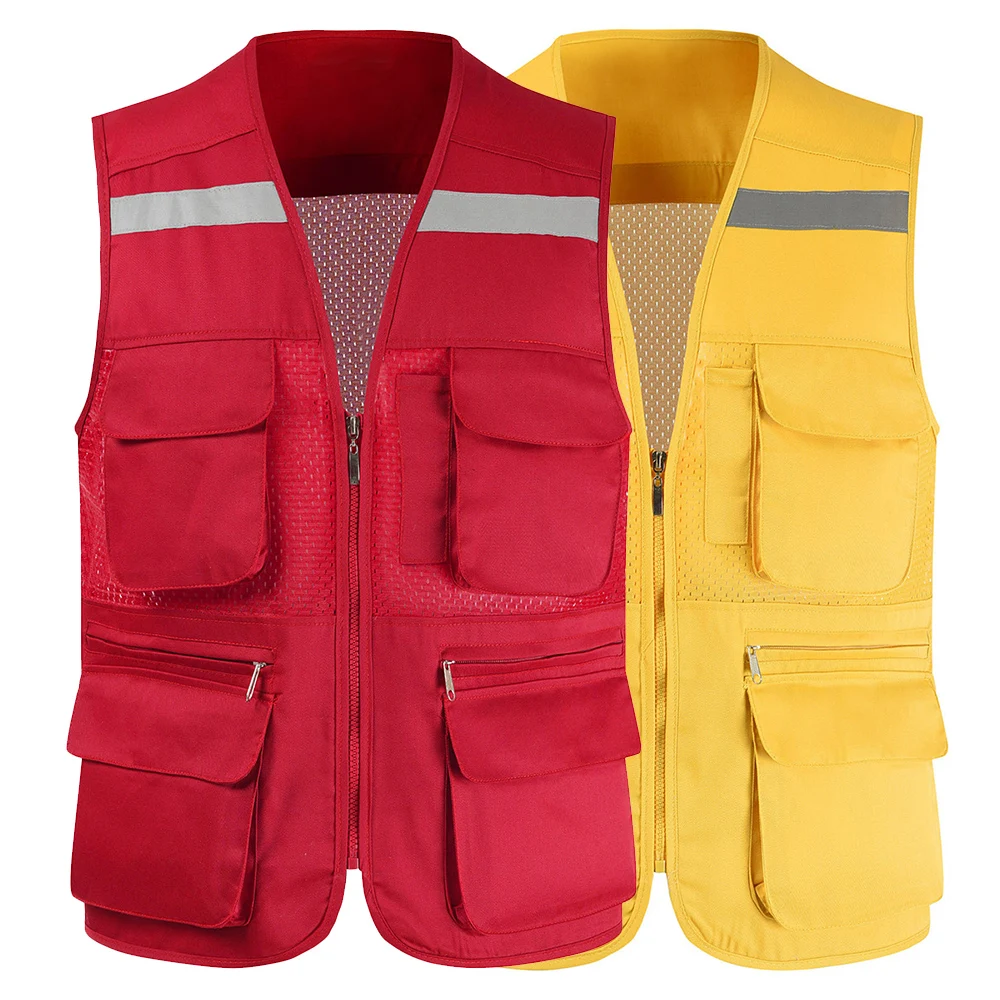 Waistcoat Vest Jacket Men Multi-Pocket Classic Male Sleeveless Coat Outdoor Photographer Fishing Jackets 4XL Vest Reflective
Waistcoat Vest Jacket Men Multi-Pocket Classic Male Sleeveless Coat Outdoor Photographer Fishing Jackets 4XL Vest Reflective