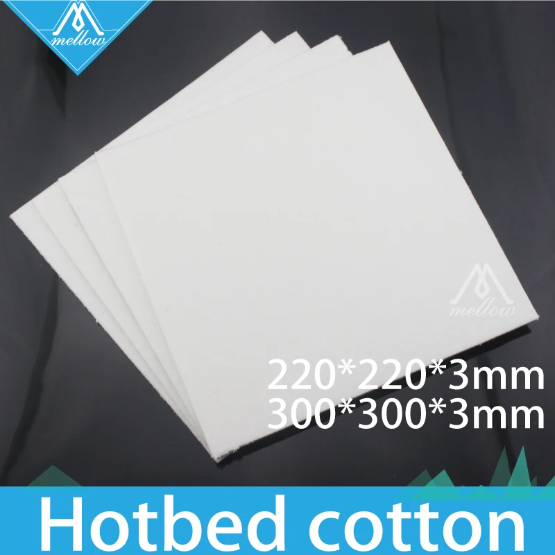 4pcs Insulation Cottons 300*300*3mm/220*220*3mm heated bed insulation cottons for Reprap Anet A8 CR-10 3D Printer heated bed
4pcs Insulation Cottons 300*300*3mm/220*220*3mm heated bed insulation cottons for Reprap Anet A8 CR-10 3D Printer heated bed