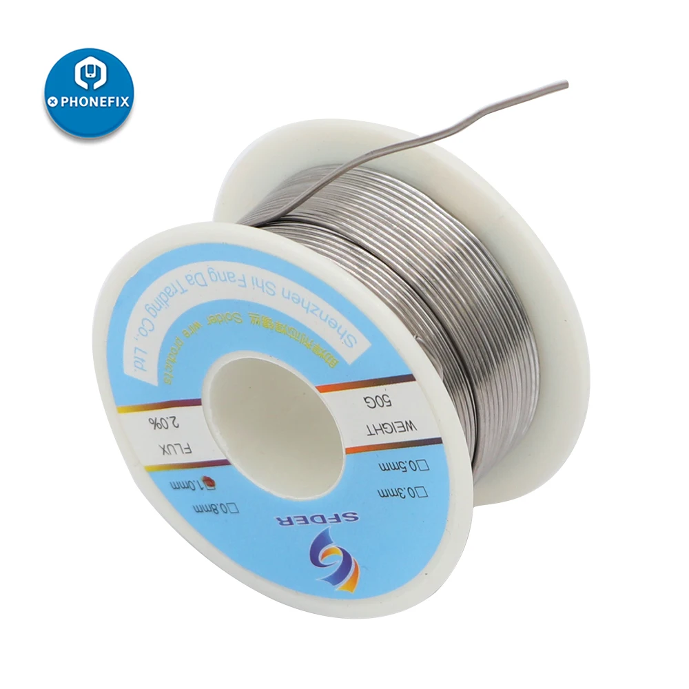 50g Rosin Core Solder Wire 0.3/0.5/0.8/1.0mm Rosin Welding Tin Wire No-clean 290°C Melting Point PCB Soldering Repair Tool
50g Rosin Core Solder Wire 0.3/0.5/0.8/1.0mm Rosin Welding Tin Wire No-clean 290°C Melting Point PCB Soldering Repair Tool