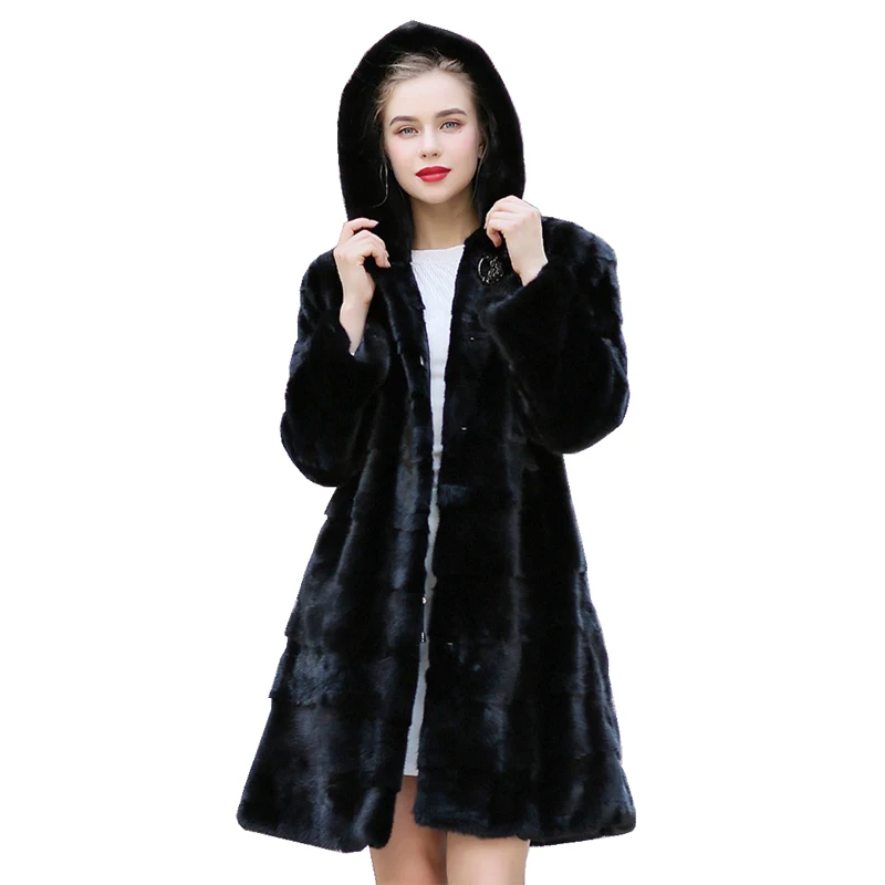 90cm Length Genuine Mink Fur Coats Jacket with Hoody Winter Real Women Fur Outerwear Coats Plus Size 4XL VF7079
90cm Length Genuine Mink Fur Coats Jacket with Hoody Winter Real Women Fur Outerwear Coats Plus Size 4XL VF7079