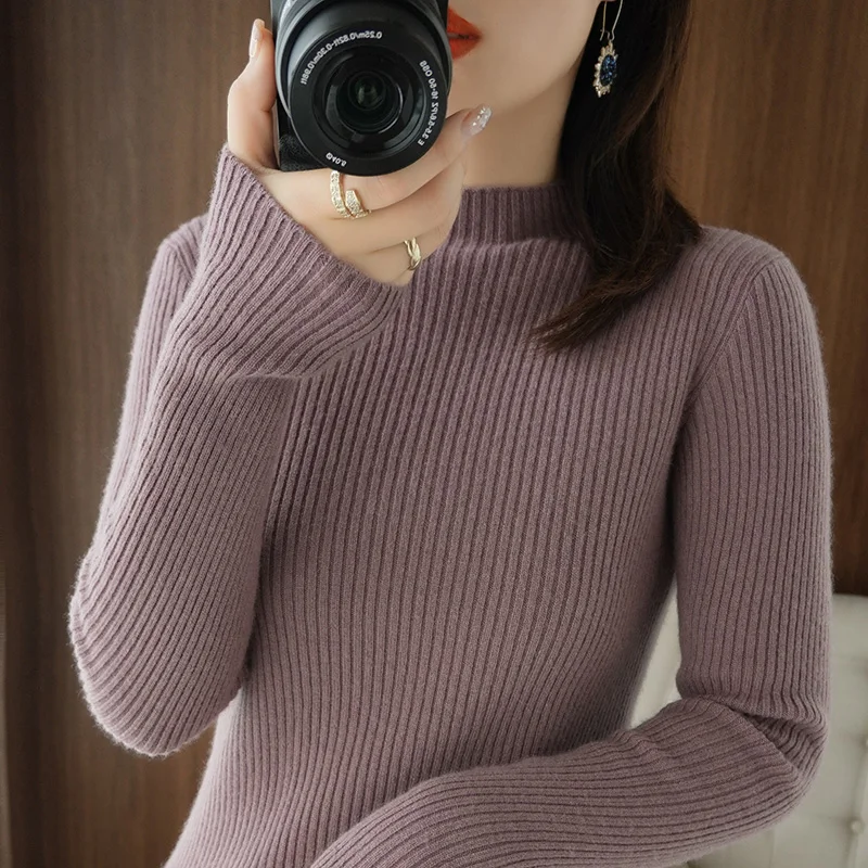 Woman Sweaters Chandails No Pilling Slim Turtleneck Sweater Women's Pullover Knitwear Autumn Winter Black Inner
Woman Sweaters Chandails No Pilling Slim Turtleneck Sweater Women's Pullover Knitwear Autumn Winter Black Inner