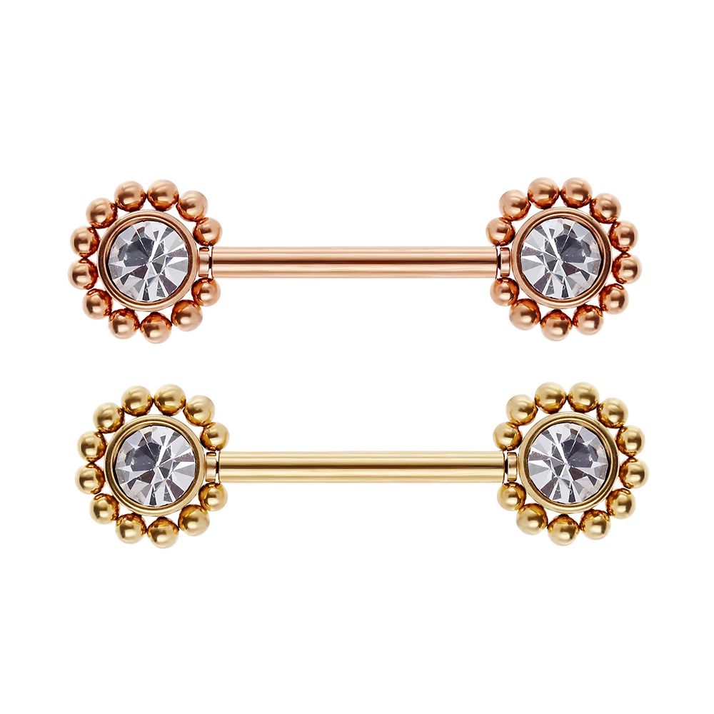 10pcs 316L Surgical Steel Flowers Gems Nipple Barbells Nipple Shield Body Piercing Jewelry Push In 14GX14MM New PA Straight Bar
10pcs 316L Surgical Steel Flowers Gems Nipple Barbells Nipple Shield Body Piercing Jewelry Push In 14GX14MM New PA Straight Bar