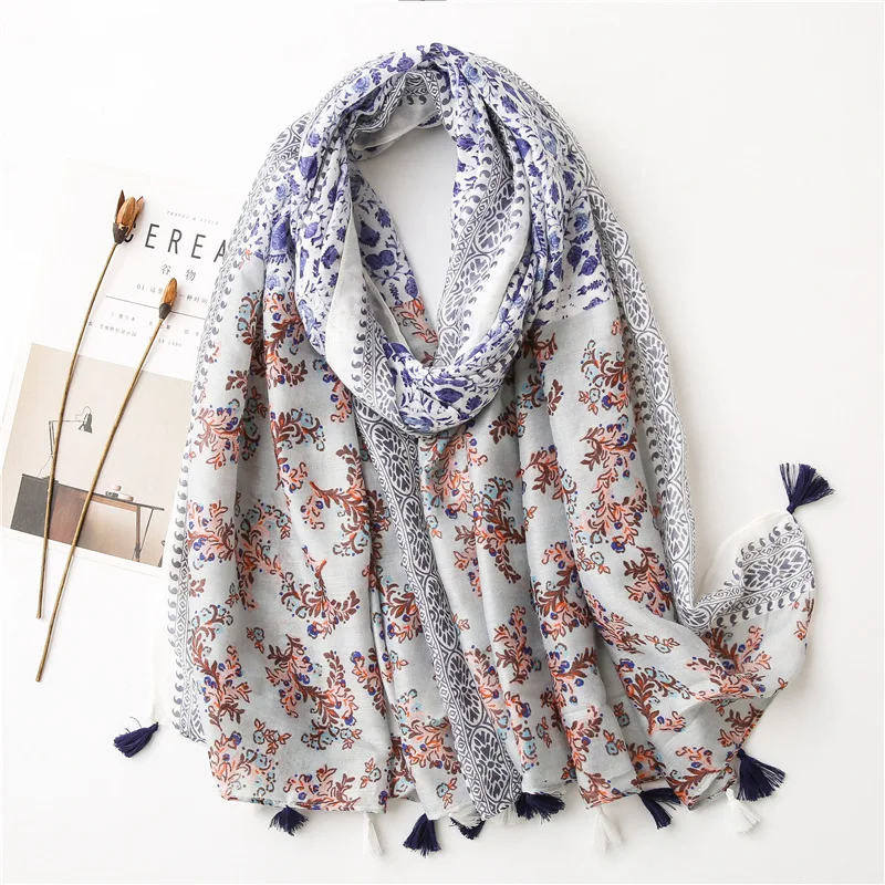 2021 Fashion Vintage Flower Print Tassel Scarf Shawls Long Soft Floral Cotton Scarves Hijab Wrap
2021 Fashion Vintage Flower Print Tassel Scarf Shawls Long Soft Floral Cotton Scarves Hijab Wrap