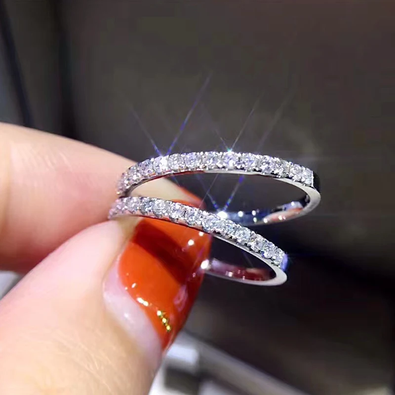 New Fashion Hot Sale Genuine 925 Sterling silver CZ Stone Ring Fine Jewelry Simple Round Thin Ring for Women Element Ring
New Fashion Hot Sale Genuine 925 Sterling silver CZ Stone Ring Fine Jewelry Simple Round Thin Ring for Women Element Ring