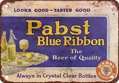 VEHFA PBR in Clear Bottles Vintage Look Reproduction Metal Tin Sign 12X18 Inches
VEHFA PBR in Clear Bottles Vintage Look Reproduction Metal Tin Sign 12X18 Inches