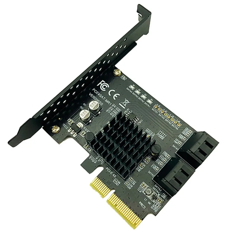 SATA PCI Express 4 Ports Expansion Graphics Card SATA 3.0 Controller PCI-E Raid Card PCI E to SATA3.0 Adapter Converter Card
SATA PCI Express 4 Ports Expansion Graphics Card SATA 3.0 Controller PCI-E Raid Card PCI E to SATA3.0 Adapter Converter Card