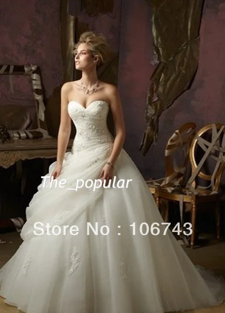 2016 hot Top Fasion Floor-length A-line Sweetheart Dresses free Shipping New White/ivory Sexy Corset Tights Wedding Dress Custom
2016 hot Top Fasion Floor-length A-line Sweetheart Dresses free Shipping New White/ivory Sexy Corset Tights Wedding Dress Custom