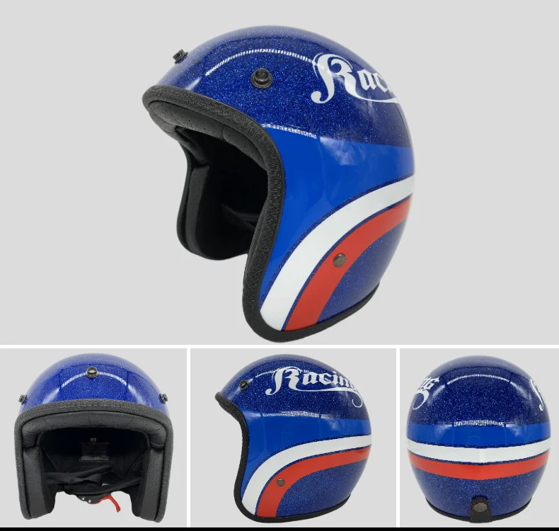 Fiberglass European Style Cafe Racer Vintage 3/4 Motorcycle Helmet Casco Moto Retro Motorbike Open Face Helmet Open Helmet
Fiberglass European Style Cafe Racer Vintage 3/4 Motorcycle Helmet Casco Moto Retro Motorbike Open Face Helmet Open Helmet