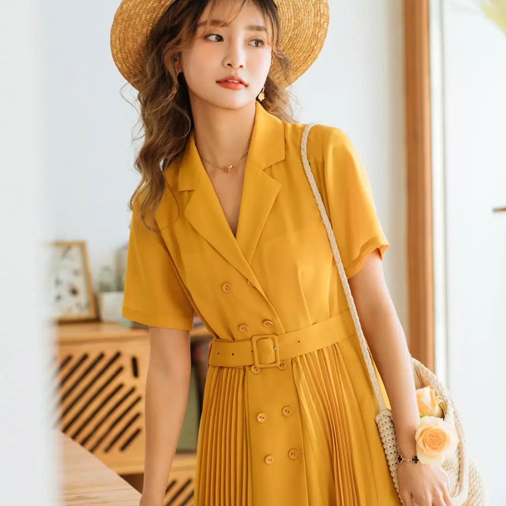 spring dress women 2020 new spring fashion elegant vintage red yellow black v collar sashes pleated dress mid-long ladies dress
spring dress women 2020 new spring fashion elegant vintage red yellow black v collar sashes pleated dress mid-long ladies dress