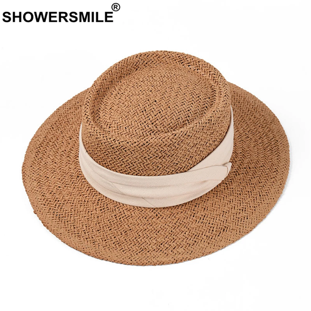 SHOWERSMILE женская соломенная шляпа летняя кепка с плоскими полями женская пляжная панама высокого качества корейская мода солнцезащитные шляпы для женщин
SHOWERSMILE женская соломенная шляпа летняя кепка с плоскими полями женская пляжная панама высокого качества корейская мода солнцезащитные шляпы для женщин