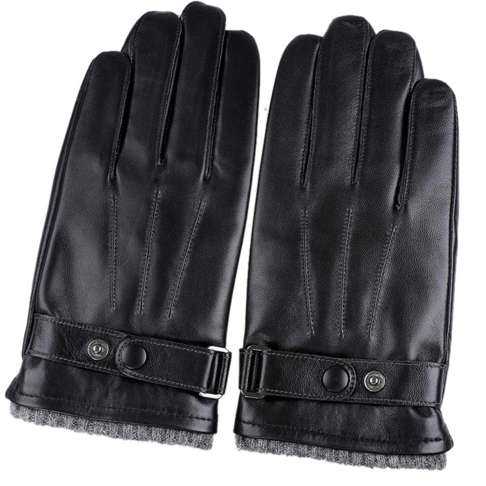 Winter Gloves Men Genuine Leather Gloves Black Brown Real Sheepskin Wool Fleece Lining Warm Driving Gloves New
Winter Gloves Men Genuine Leather Gloves Black Brown Real Sheepskin Wool Fleece Lining Warm Driving Gloves New