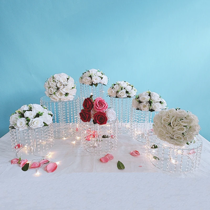 7pcs/set Wedding Master table decoration Crystal transparent Cake holder group Birthday acrylic cake stand for party
7pcs/set Wedding Master table decoration Crystal transparent Cake holder group Birthday acrylic cake stand for party