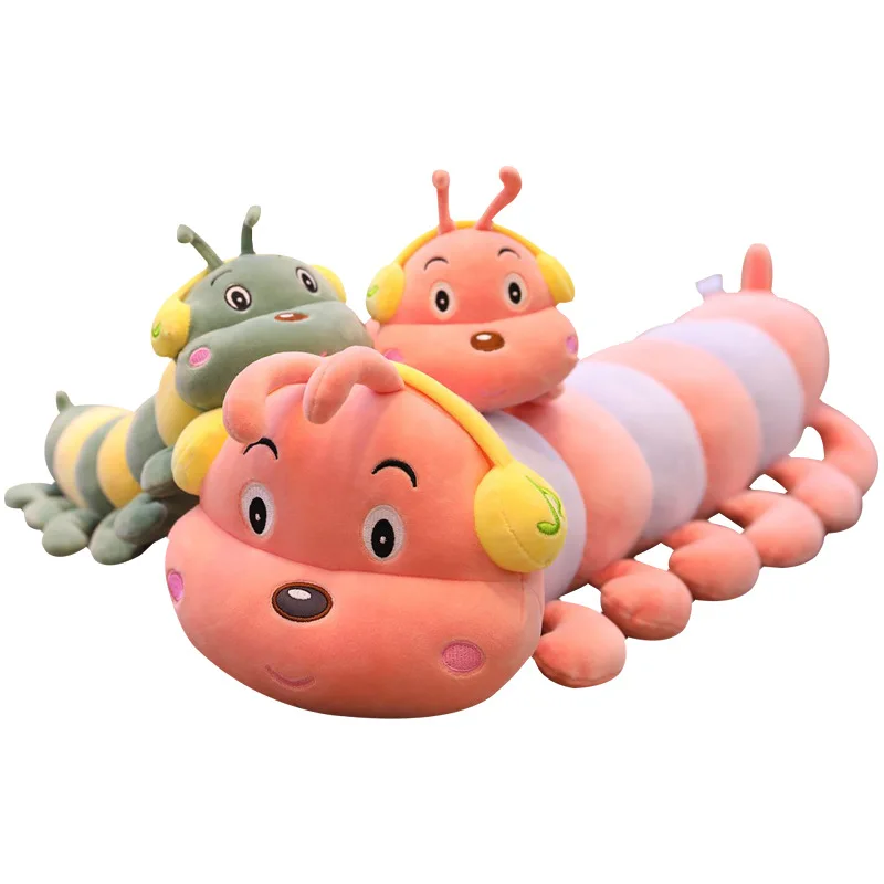 Lovely Sleeping Back Cushion Soft Stuffed Pillow Dolls Children Gift Large Size Music Headphones Caterpillar Plush Toys
Lovely Sleeping Back Cushion Soft Stuffed Pillow Dolls Children Gift Large Size Music Headphones Caterpillar Plush Toys