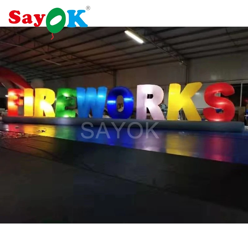 Sayok 2 м высокий открытый гигантский надувной фейерверк буква надувная буква светодиодный светодиодной подсветкой для украшения вечерние
Sayok 2 м высокий открытый гигантский надувной фейерверк буква надувная буква светодиодный светодиодной подсветкой для украшения вечерние