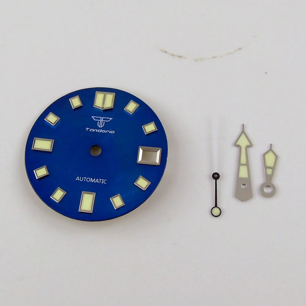 New Arrival 29mm Blue Sterile Watch Dial Tandorio Brand Super Luminous Wristwatch Hand Fit 24 Jewels NH35 Automatic Movement
New Arrival 29mm Blue Sterile Watch Dial Tandorio Brand Super Luminous Wristwatch Hand Fit 24 Jewels NH35 Automatic Movement