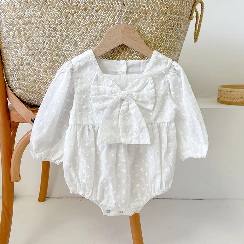 Spring Autumn Newborn Kids Baby Girls Embroider Bowknot Jumpsuits Clothes Infant Kids Baby Girls Long Sleeve Children Rompers
Spring Autumn Newborn Kids Baby Girls Embroider Bowknot Jumpsuits Clothes Infant Kids Baby Girls Long Sleeve Children Rompers