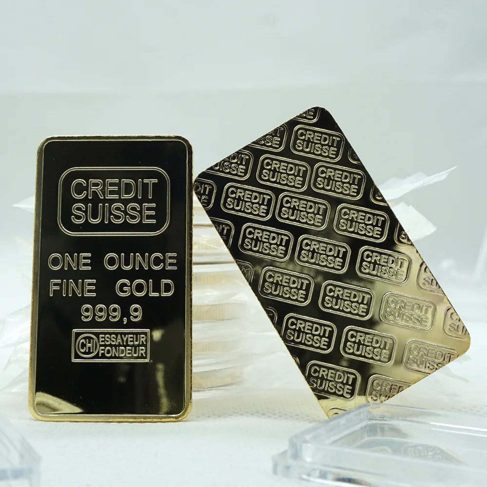 5pcs/lot 1 oz 24k Pure Gold Plated Bar High quality Replica Gold Bullion Bars Non magnetic
5pcs/lot 1 oz 24k Pure Gold Plated Bar High quality Replica Gold Bullion Bars Non magnetic