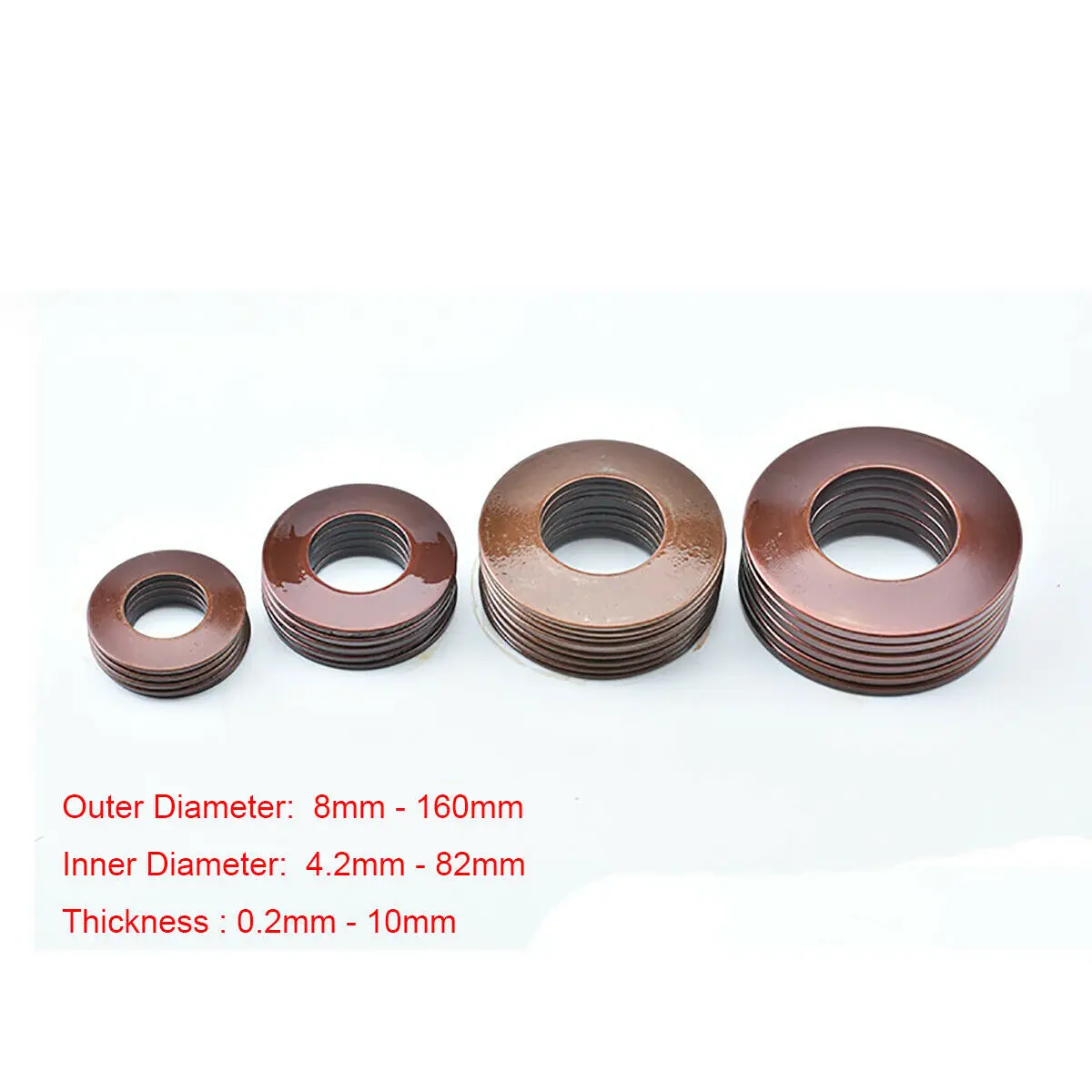 1pcs 60Si2MnA Belleville Compression Spring Washer Disc Spring Outer Dia 50mm-80mm Inner Dia 25-41mm Thickness 1.25-7mm
1pcs 60Si2MnA Belleville Compression Spring Washer Disc Spring Outer Dia 50mm-80mm Inner Dia 25-41mm Thickness 1.25-7mm