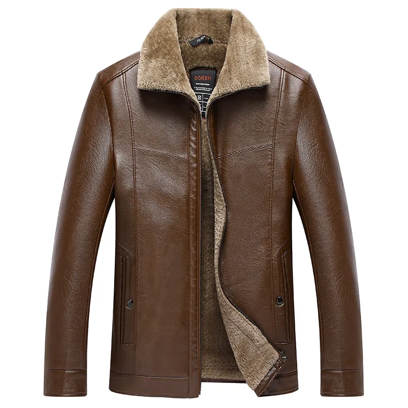 New Men Leather Jacket Autumn Winter Warm Lamb Velvet Lapel Men Jacket Casual Fashion Classic Brand Men Jacket Plus size S-4XL
New Men Leather Jacket Autumn Winter Warm Lamb Velvet Lapel Men Jacket Casual Fashion Classic Brand Men Jacket Plus size S-4XL
