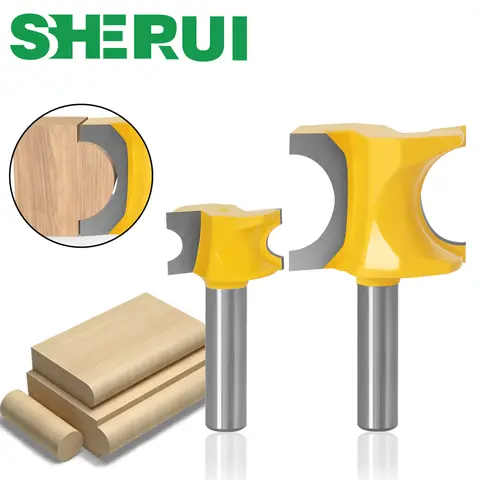 1PCS Half Round Side Cutter Bit Router Bit 8mm Shank Woodworking Bits