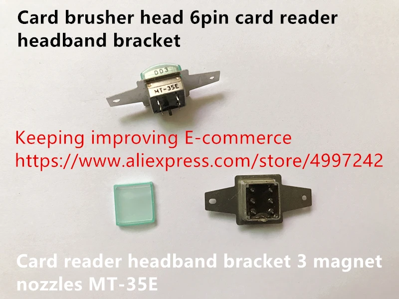 Оригинальная новая 100% головка щетки для карт, 6-контактный кронштейн для чтения карт, повязка на голову, 3-магнитные сопла, переключатель MT-35E
Оригинальная новая 100% головка щетки для карт, 6-контактный кронштейн для чтения карт, повязка на голову, 3-магнитные сопла, переключатель MT-35E
