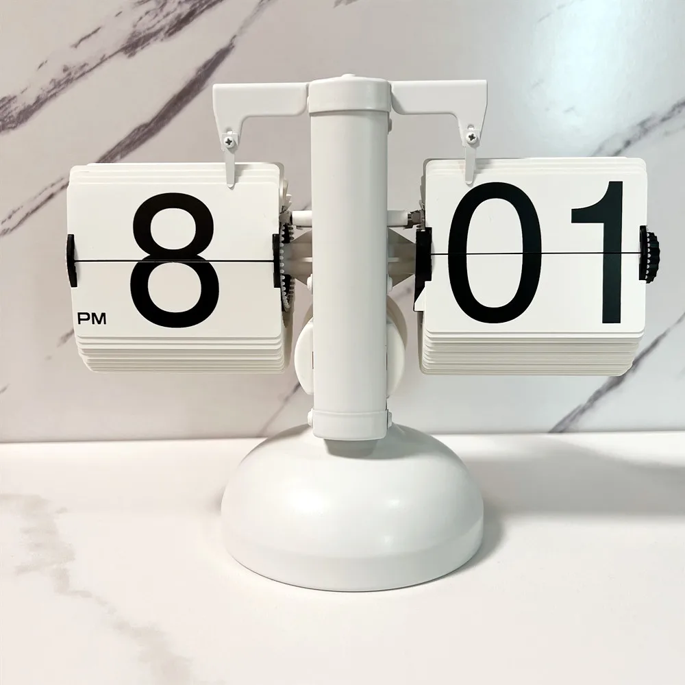 Creative automatic page turning clock retro living room decoration desk clock modern minimalist mechanical clock alarm clock
Creative automatic page turning clock retro living room decoration desk clock modern minimalist mechanical clock alarm clock