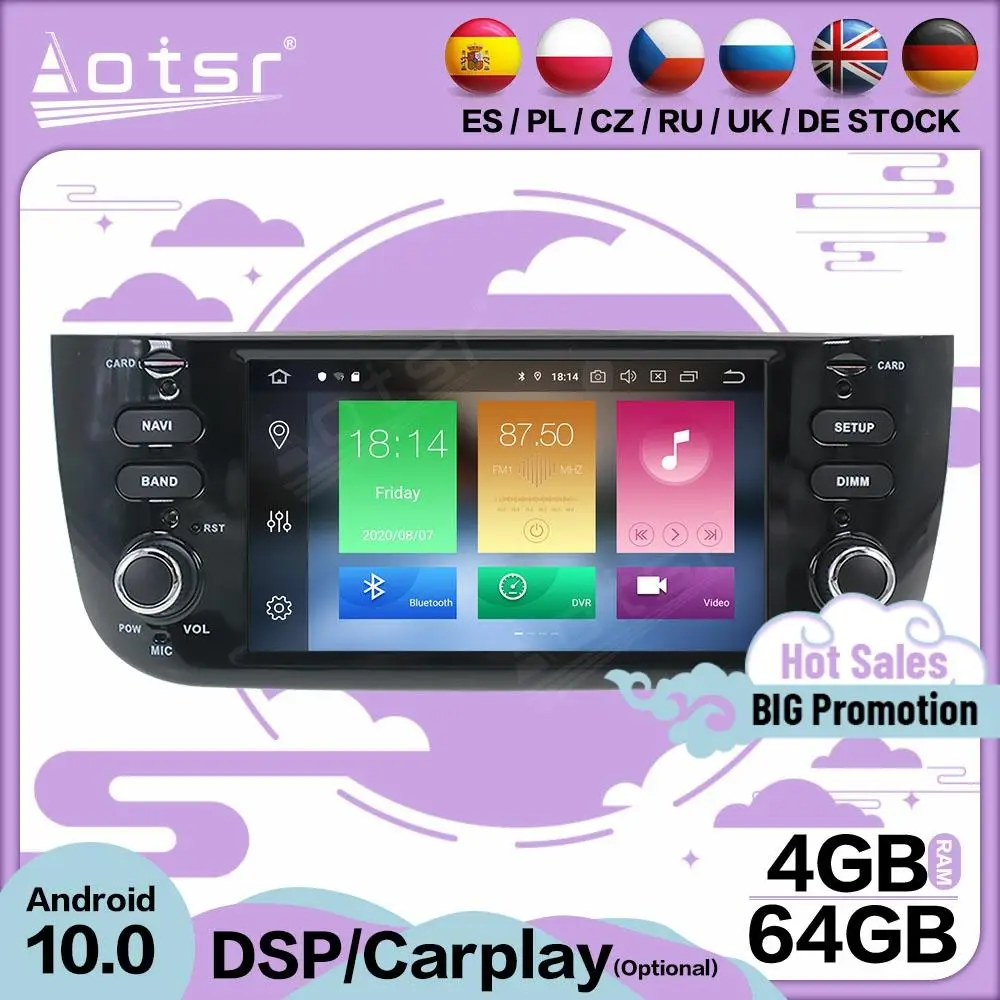 Мультимедийный стереопроигрыватель Carplay на Android 10 для Fiat Punto 2009 2010 2011 2012 2013 2014 2015, головное устройство с GPS, аудиоприемником
Мультимедийный стереопроигрыватель Carplay на Android 10 для Fiat Punto 2009 2010 2011 2012 2013 2014 2015, головное устройство с GPS, аудиоприемником