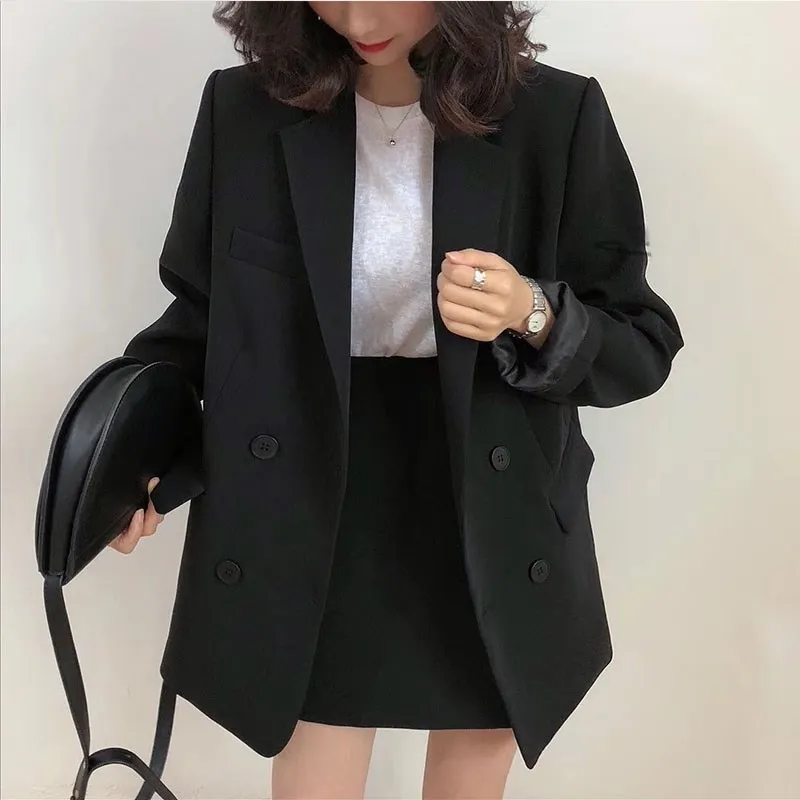 Elegant Women 2 Pieces Blazer Sets Ladies Skirt Suits Double Breasted Jackets High Waist A-Line Mini Skirts
Elegant Women 2 Pieces Blazer Sets Ladies Skirt Suits Double Breasted Jackets High Waist A-Line Mini Skirts
