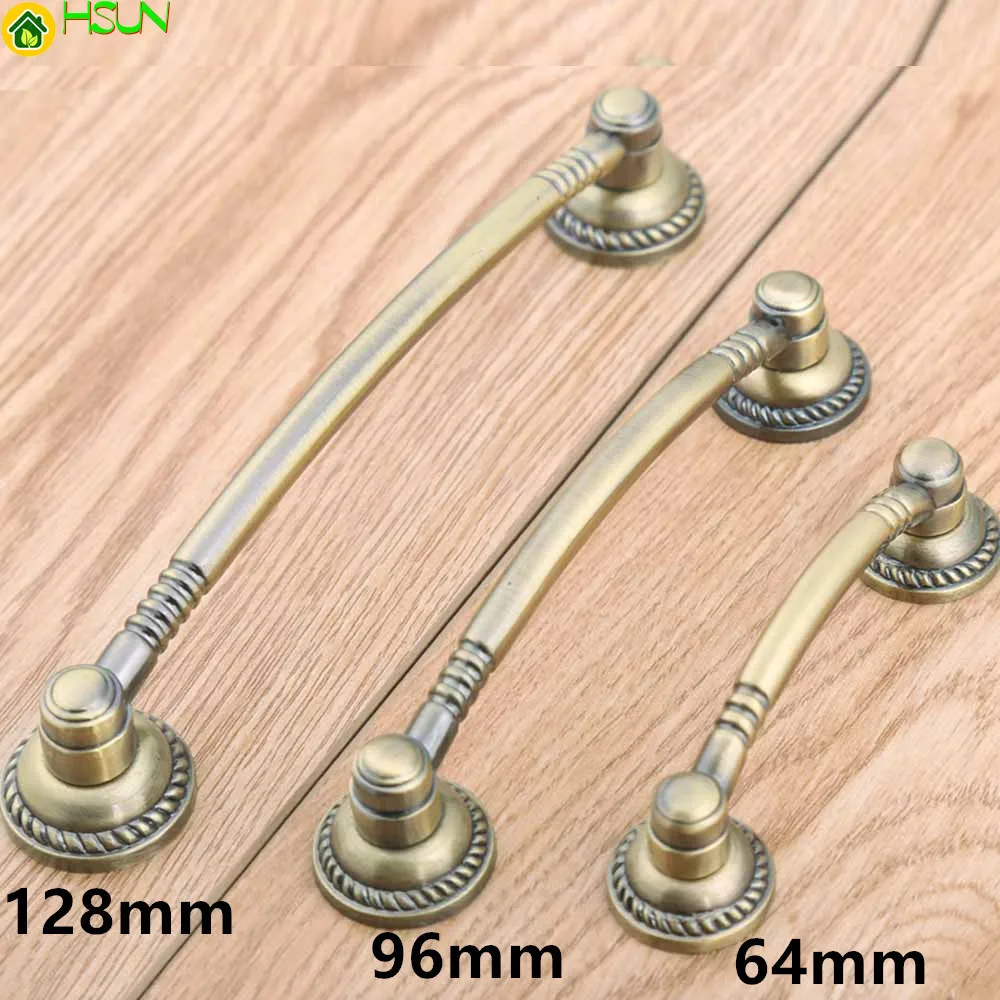 64mm 96mm 128mm Vintage Style Furniture Handles Bronze Drawer Cabinet Pull Knob Antique Brass Dresser Door Handle 2.5" 3.75" 5"
64mm 96mm 128mm Vintage Style Furniture Handles Bronze Drawer Cabinet Pull Knob Antique Brass Dresser Door Handle 2.5" 3.75" 5"