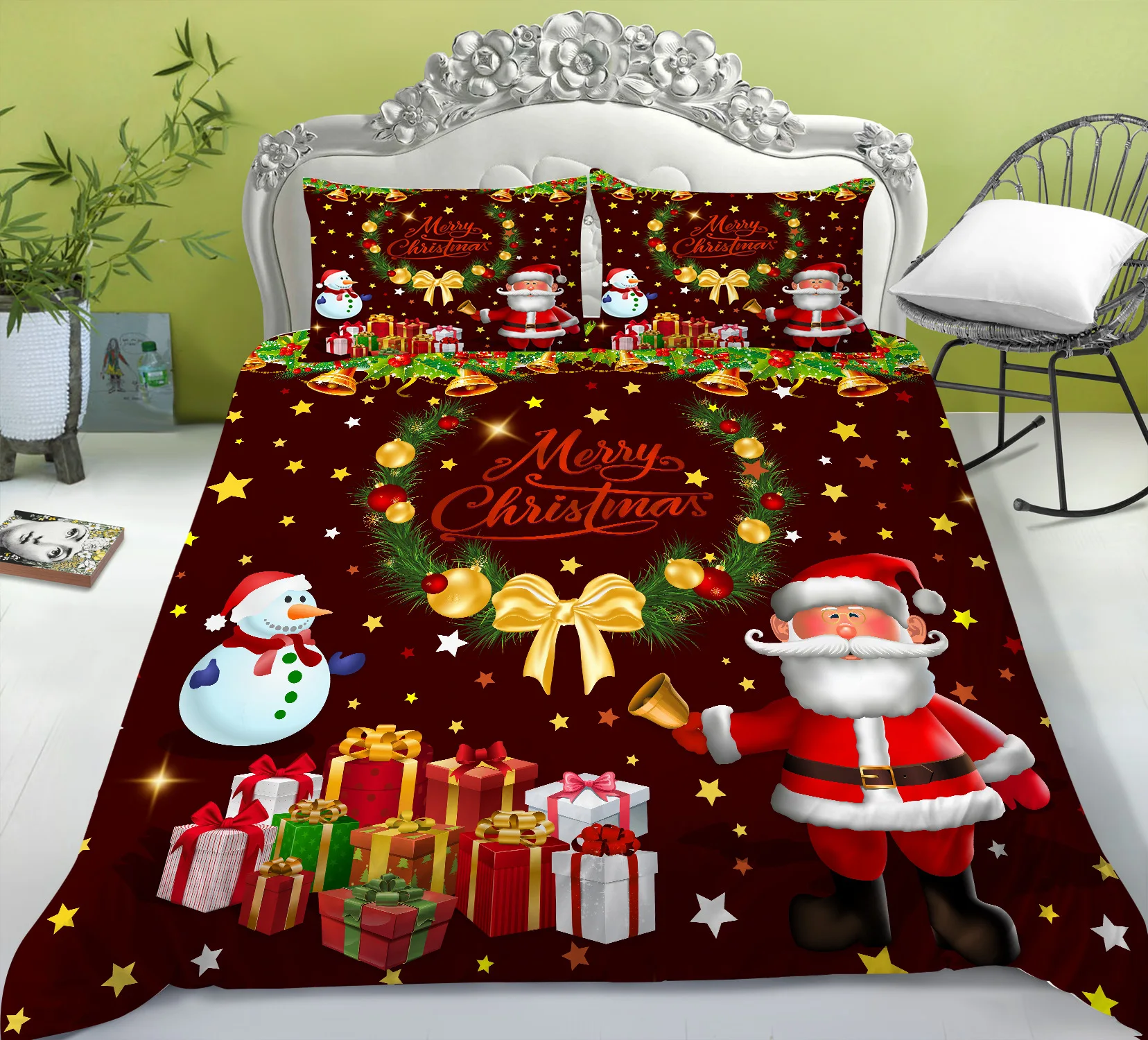 Christmas Bedding Set Kids Duvet Cover Quilt Comforter Cover&Pillow Case 3D Double Full King Queen Twin Single Bedroom Decor
Christmas Bedding Set Kids Duvet Cover Quilt Comforter Cover&Pillow Case 3D Double Full King Queen Twin Single Bedroom Decor