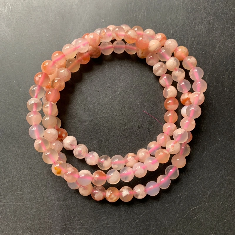 Natural Flower Agate Beads Stone Necklace Cherry Blossom Agate Crystal Bracelet Feng Shui Healing Stone Ornament
Natural Flower Agate Beads Stone Necklace Cherry Blossom Agate Crystal Bracelet Feng Shui Healing Stone Ornament