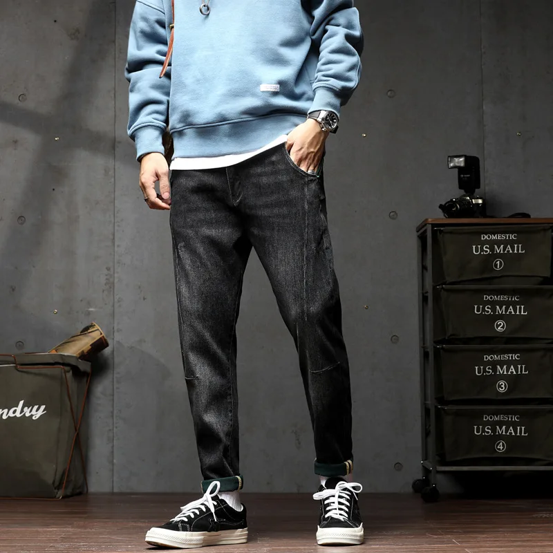 Spring Summer Fashion Trousers Men's Trendy Loose Straight Casual Cotton Jeans Simplicity Personality Daily Male Denim Pants
Spring Summer Fashion Trousers Men's Trendy Loose Straight Casual Cotton Jeans Simplicity Personality Daily Male Denim Pants
