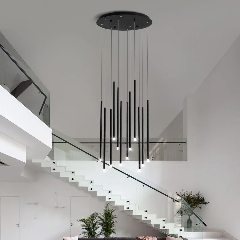 LED branch simple modern duplex rotating staircase chandelier hall light creative personality living room chandelier WF1107
LED branch simple modern duplex rotating staircase chandelier hall light creative personality living room chandelier WF1107