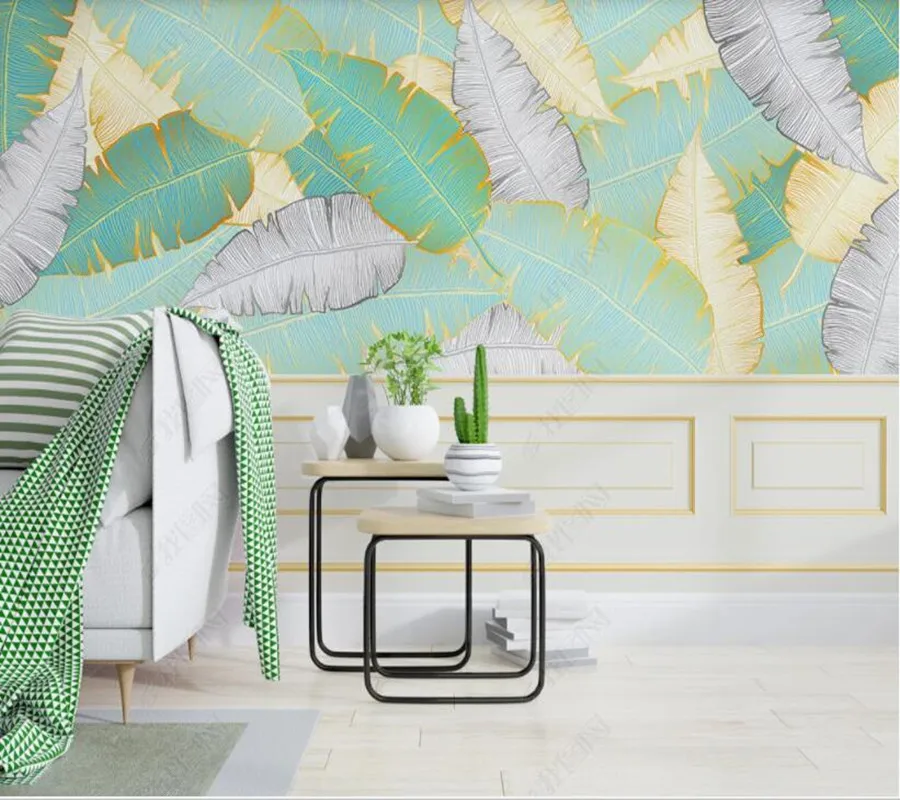 Custom papel parede creative abstract golden leaf geometry for living room bedroom sofa background wall decoration wallpaper
Custom papel parede creative abstract golden leaf geometry for living room bedroom sofa background wall decoration wallpaper
