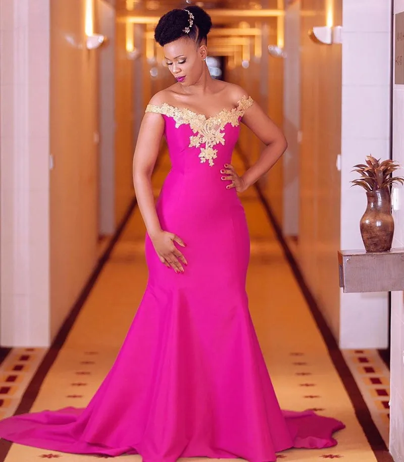 Vestidos New Applique Lace Mermaid African Prom Dresses 2021 For Black Girls Formal Sweep Train Fuchsia Evening Wear Plus Size
Vestidos New Applique Lace Mermaid African Prom Dresses 2021 For Black Girls Formal Sweep Train Fuchsia Evening Wear Plus Size
