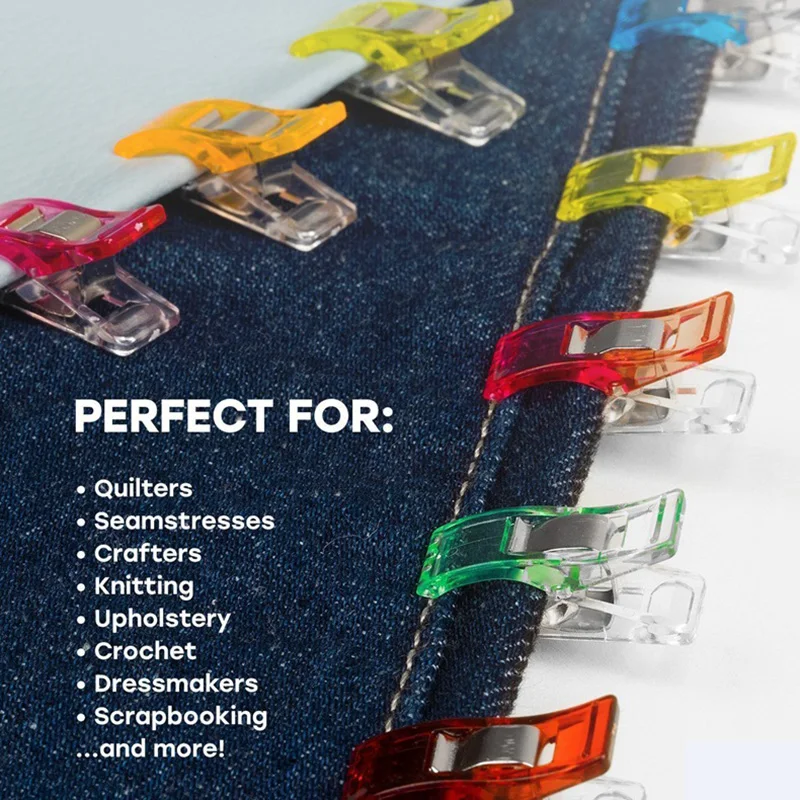 50/100 Pieces Of Color Sewing Craft Quilt Binding Plastic Clip Bag For Patchwork Sewing Crafts Accessories Sewing Tools
50/100 Pieces Of Color Sewing Craft Quilt Binding Plastic Clip Bag For Patchwork Sewing Crafts Accessories Sewing Tools