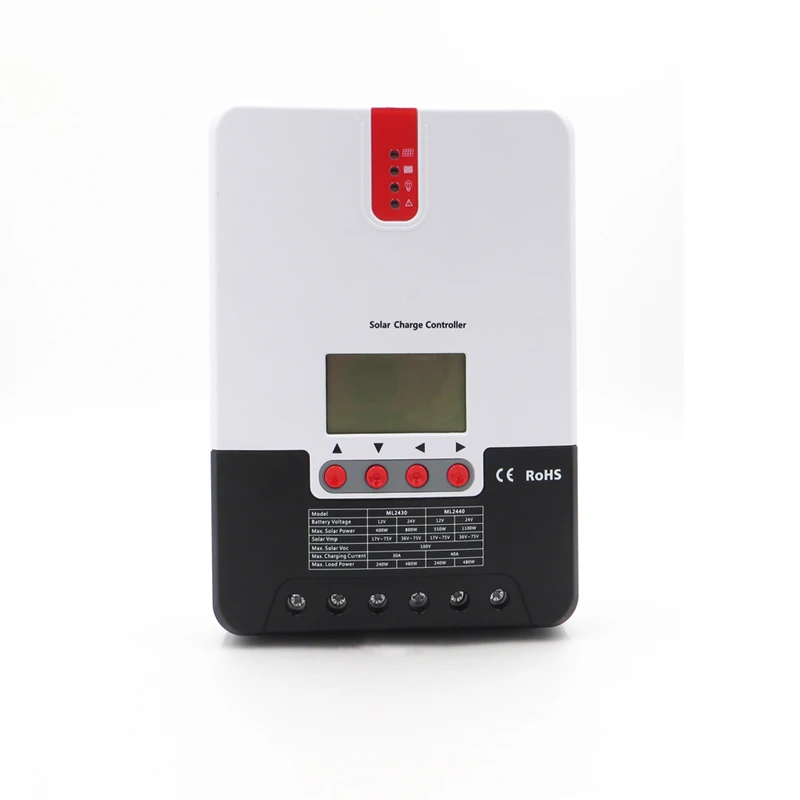 Solar Regulator 20/30/40A 12V 24V MPPT Solar Charge Controller with LCD Display High Precision Solar Controler
Solar Regulator 20/30/40A 12V 24V MPPT Solar Charge Controller with LCD Display High Precision Solar Controler