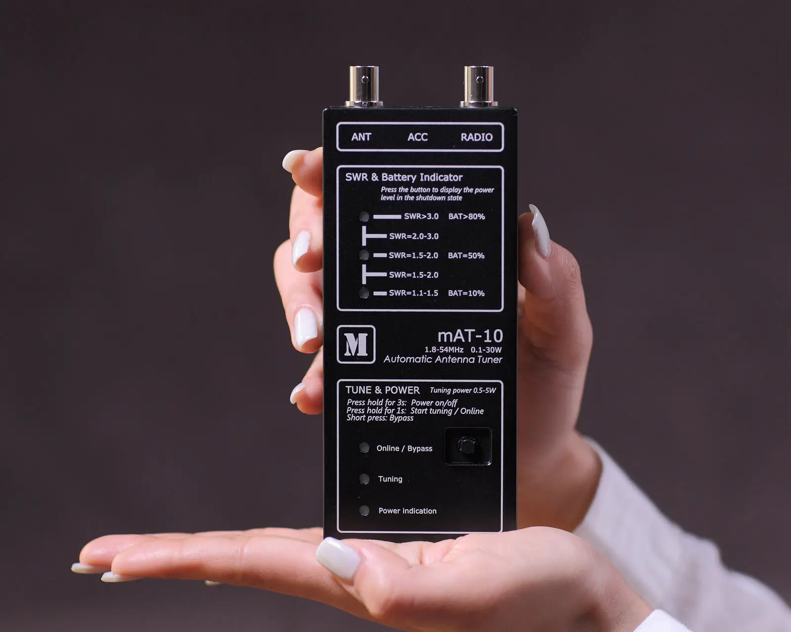 Latest version mAT-10 HF Automatic Antenna Tuner For YEASU FT-817 FT-818 QRP Transceiver 0.1-30W
Latest version mAT-10 HF Automatic Antenna Tuner For YEASU FT-817 FT-818 QRP Transceiver 0.1-30W