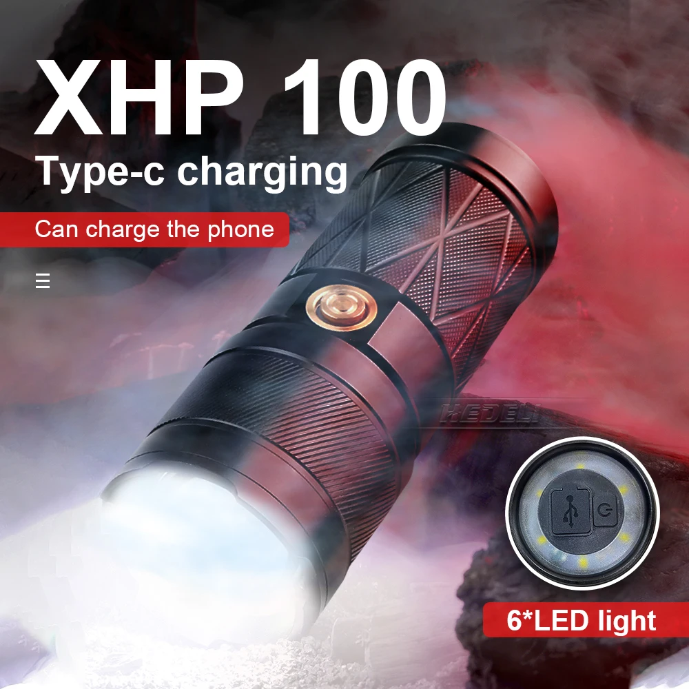 Фонарики XHP100 светодиодный, мощные перезаряжаемые USB тактические фонарики XHP90, мощная ручная лампа, подходит для кемпинга
Фонарики XHP100 светодиодный, мощные перезаряжаемые USB тактические фонарики XHP90, мощная ручная лампа, подходит для кемпинга