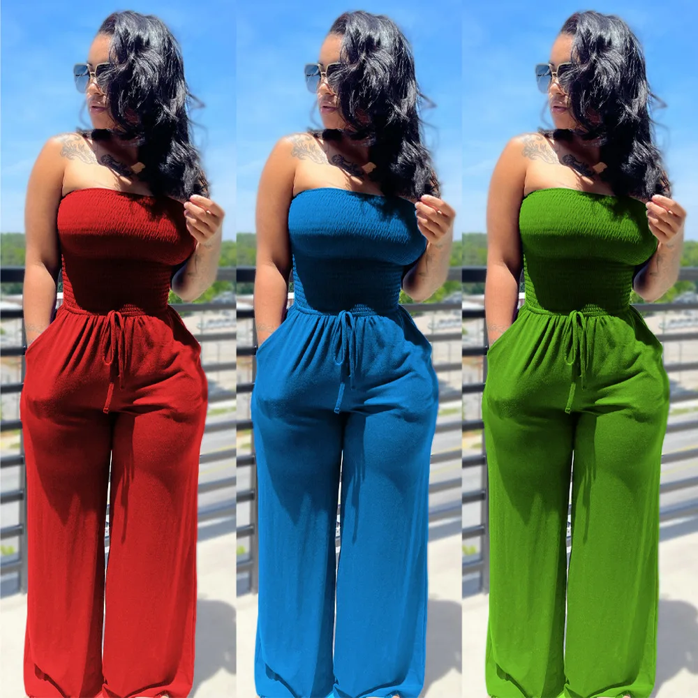 Solid Sleeveless Off Shoulder Sexy Jumpsuit Women Skinny Bodycon Slash Neck Wide Leg Pants Overalls Party Clubwear Rompers
Solid Sleeveless Off Shoulder Sexy Jumpsuit Women Skinny Bodycon Slash Neck Wide Leg Pants Overalls Party Clubwear Rompers