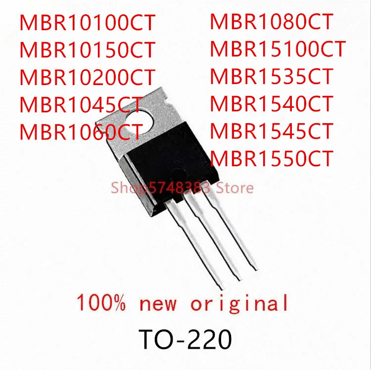10PCS MBR10100CT MBR10150CT MBR10200CT MBR1045CT MBR1060CT MBR1080CT MBR15100CT MBR1535CT MBR1540CT MBR1545CT MBR1550CT TO-220
10PCS MBR10100CT MBR10150CT MBR10200CT MBR1045CT MBR1060CT MBR1080CT MBR15100CT MBR1535CT MBR1540CT MBR1545CT MBR1550CT TO-220