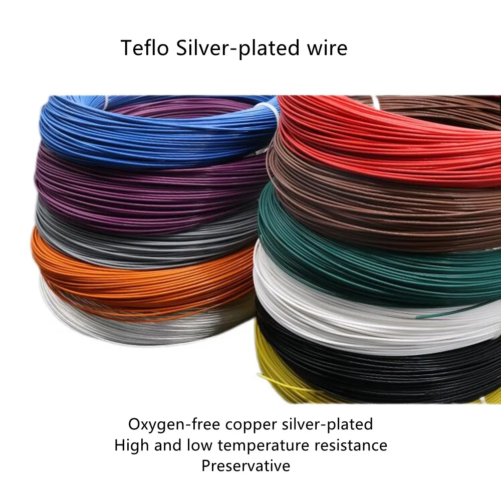 FF46-2 FEP PFEP PTFE Teflo Silver-Plated Copper Stranded Cable HighTemperature Electronic Wire 11 14 16 18 20 22 24 26 28 30AWG
FF46-2 FEP PFEP PTFE Teflo Silver-Plated Copper Stranded Cable HighTemperature Electronic Wire 11 14 16 18 20 22 24 26 28 30AWG