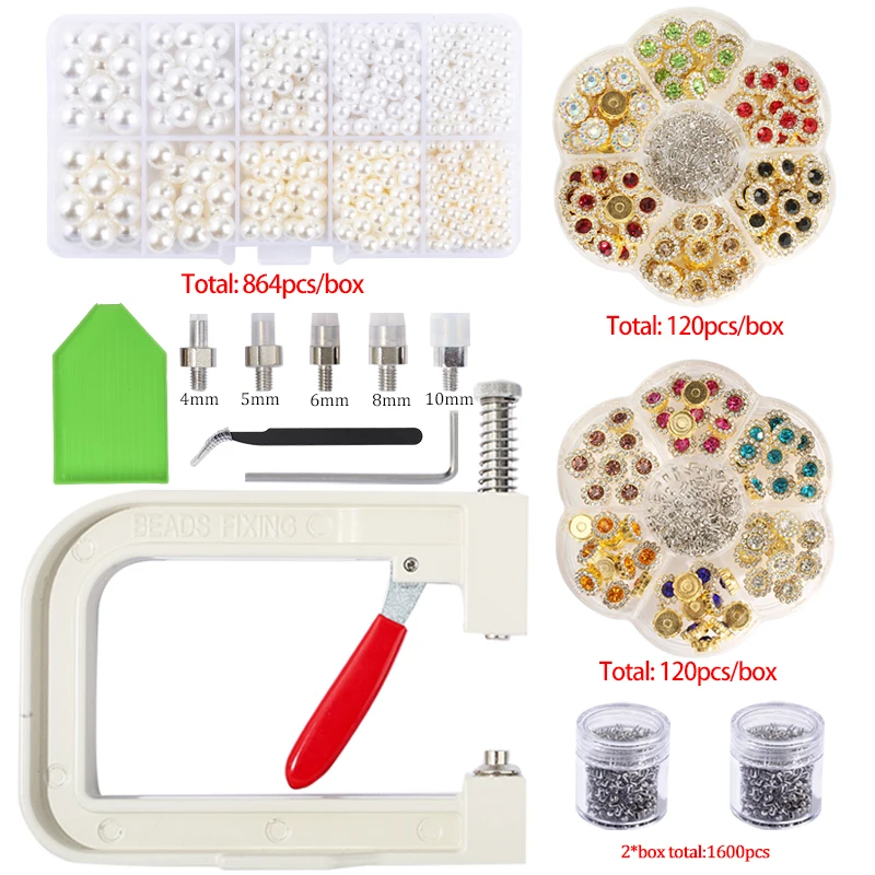 Hand Pearl Setting Machine / Pearl Setting Tools DIY Handmade Beads Rivet Fixing Machine Pearle Rivet Buttons for Bags / Clothes
Hand Pearl Setting Machine / Pearl Setting Tools DIY Handmade Beads Rivet Fixing Machine Pearle Rivet Buttons for Bags / Clothes