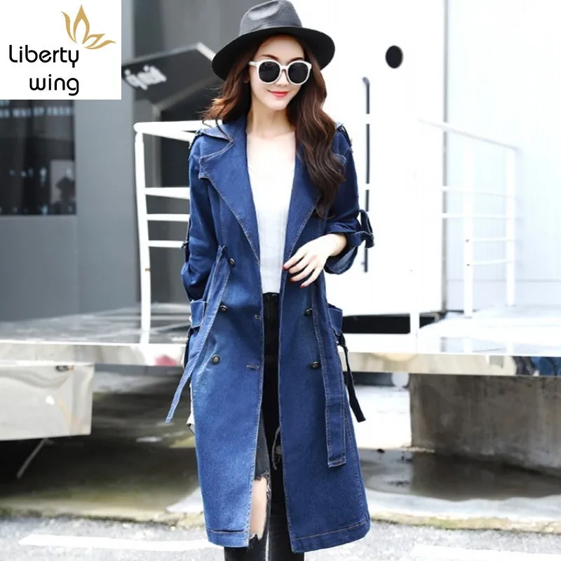 British Style Womens Trench New Fashion Slim Fit Belt Coat Female Casual Double Breasted Pocket Long Denim Windbreaker
British Style Womens Trench New Fashion Slim Fit Belt Coat Female Casual Double Breasted Pocket Long Denim Windbreaker